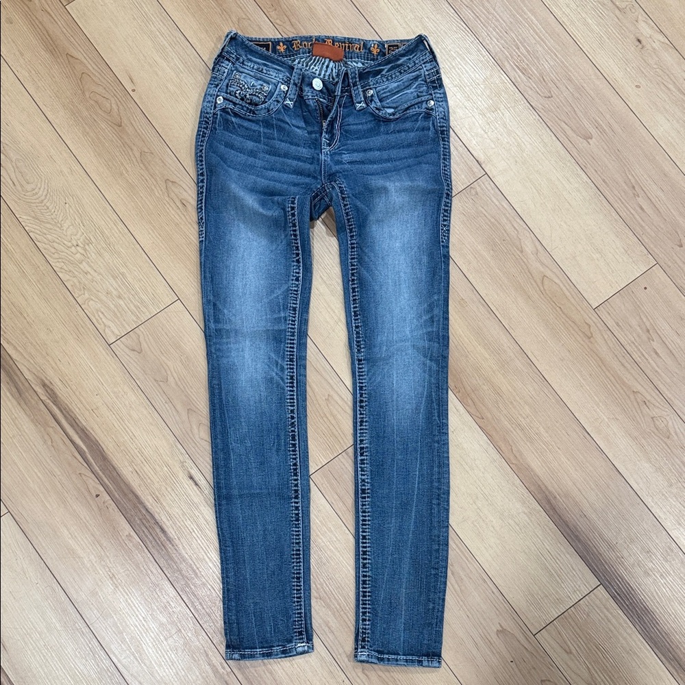 Rock Revival Women's Dark Blue Skinny Jeans